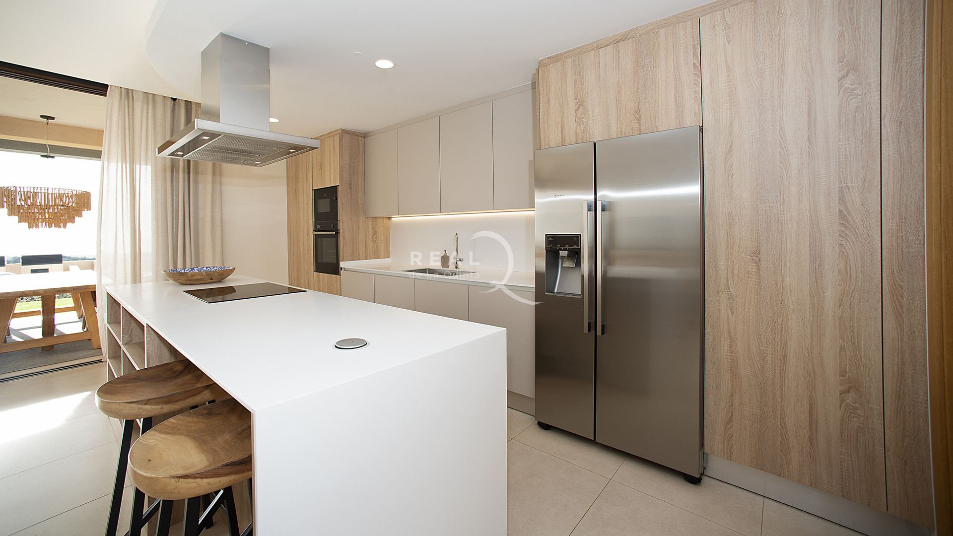 open concept kitchen  