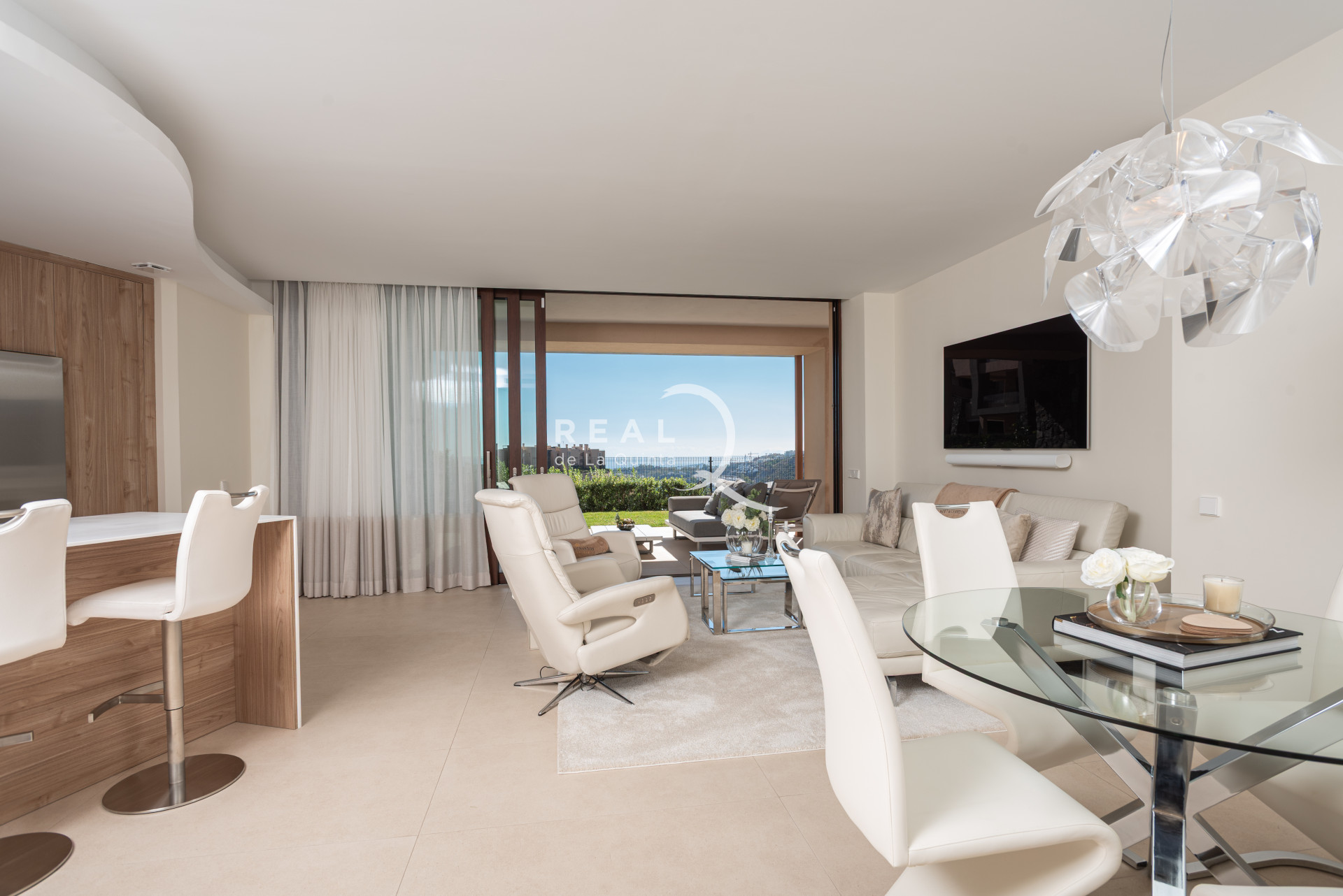 dining and living area