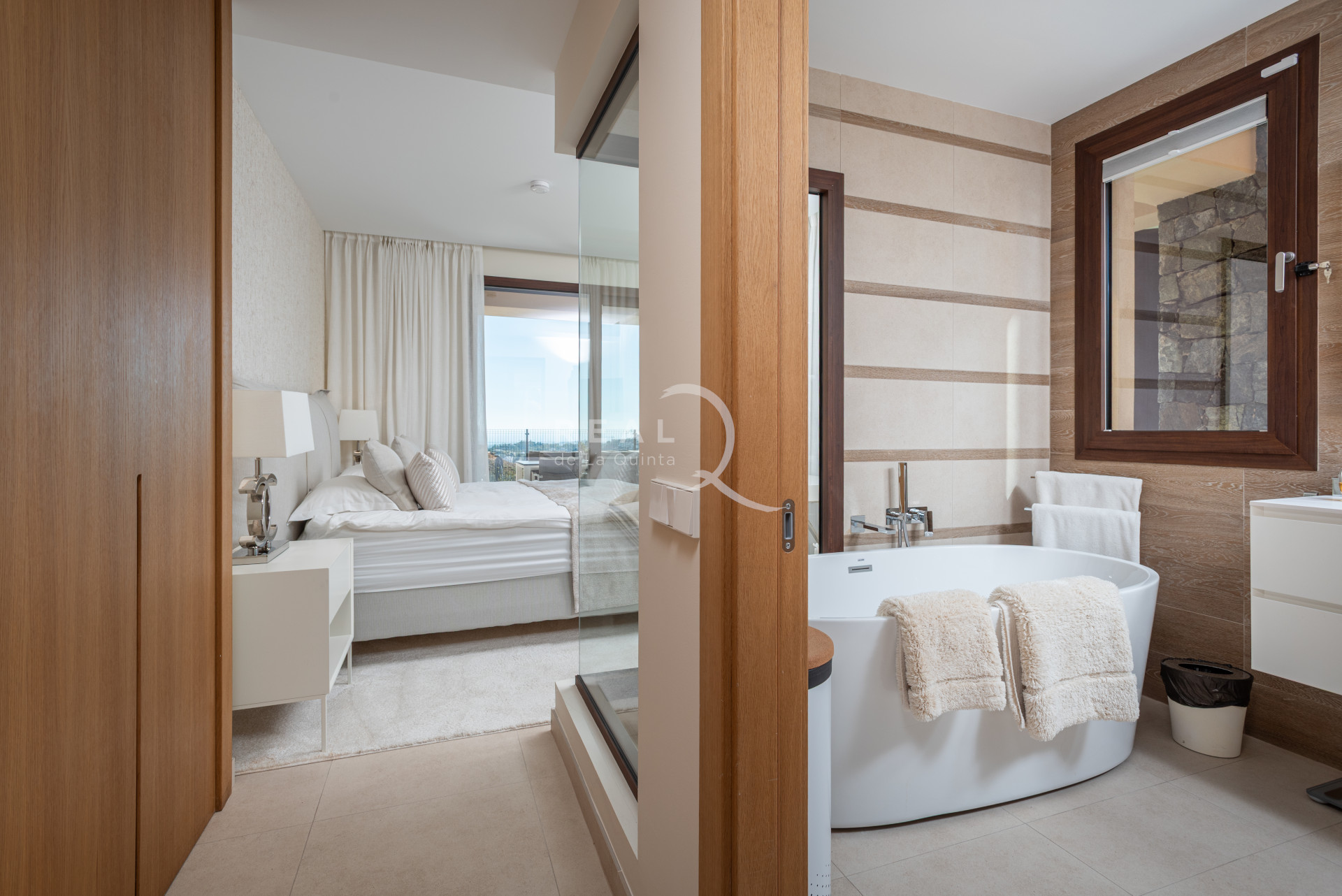 master bedroom and bathroom ensuite