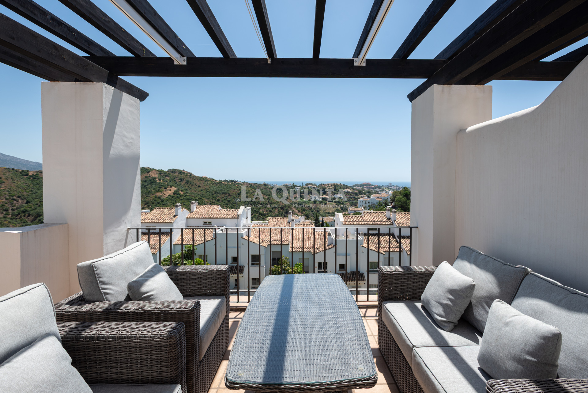 terrace with beautiful sea views